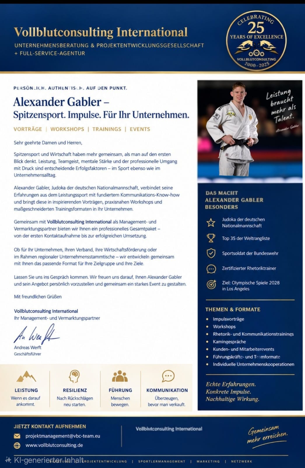 Angebot — Alexander Gabler · Vorträge, Workshops, Trainings, Events