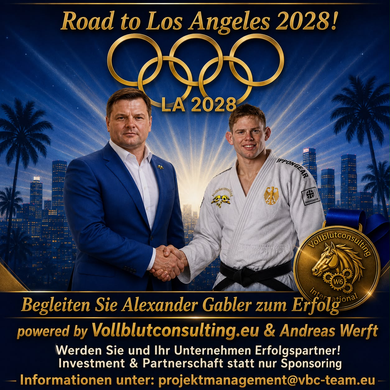 Road to Los Angeles 2028 — Begleiten Sie Alexander Gabler zum Erfolg. Powered by Vollblutconsulting.